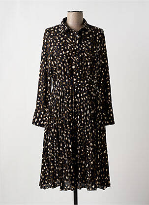 Robe mi-longue coupe fluide manches longues vert MOLLY BRACKEN femme
