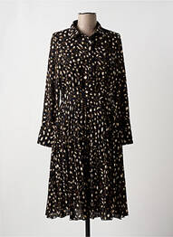 Robe mi-longue coupe fluide manches longues vert MOLLY BRACKEN femme
