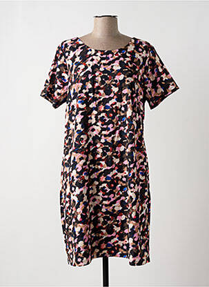 Robe mi-longue manches courtes manches courtes noir MOLLY BRACKEN femme