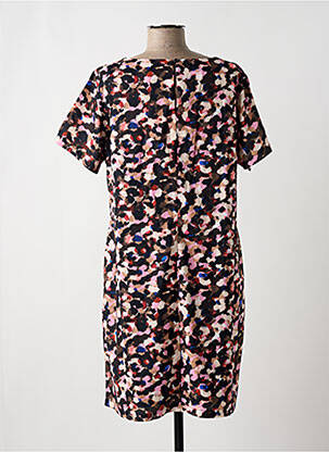 Robe mi-longue manches courtes manches courtes noir MOLLY BRACKEN femme