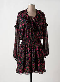 Robe courte manches longues manches longues noir DESIGUAL femme