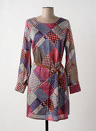 Robe courte manches longues manches longues violet MOLLY BRACKEN femme