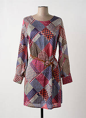 Robe courte manches longues manches longues violet MOLLY BRACKEN femme