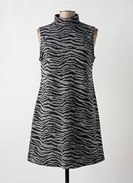 Robe mi-longue sans manche sans manche gris DESIGUAL femme