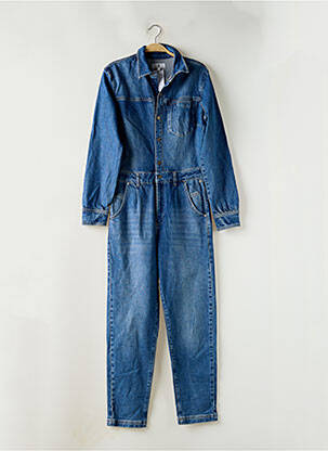Combi-pantalon col chemisier manches longues bleu FREEMAN T.PORTER femme