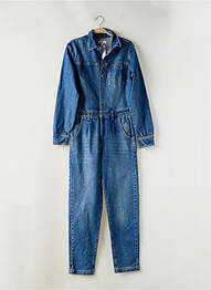 Combi-pantalon col chemisier manches longues bleu FREEMAN T.PORTER femme