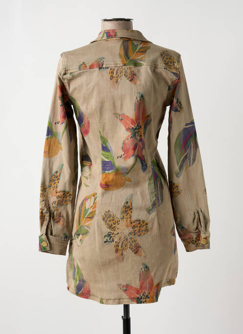 Robe courte marron DESIGUAL pour femme