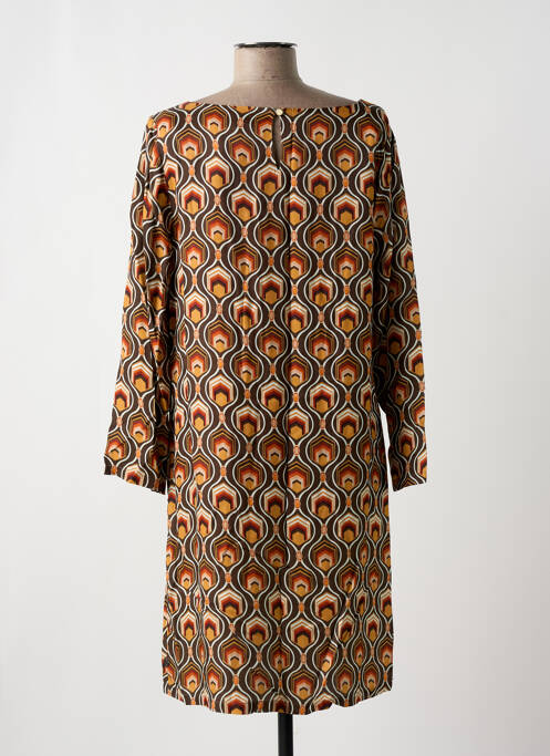 Robe mi-longue marron FREEMAN T.PORTER pour femme