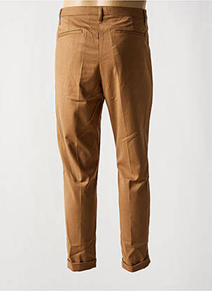 Pantalon slim fermeture zippée sous rabat boutonné beige IMPERIAL homme