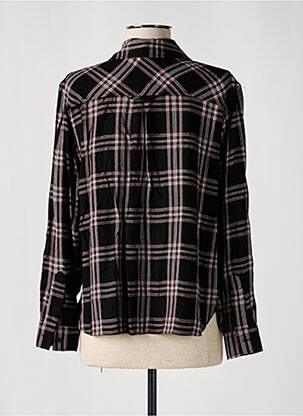Chemisier coupe droite manches longues noir FREEMAN T.PORTER femme