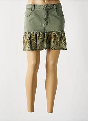 Jupe courte poches gris DESIGUAL femme