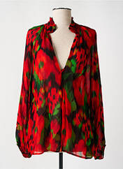 Blouse rouge DIXIE pour femme seconde vue
