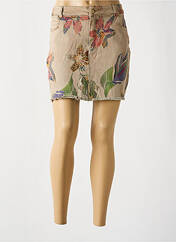 Jupe courte beige DESIGUAL pour femme seconde vue