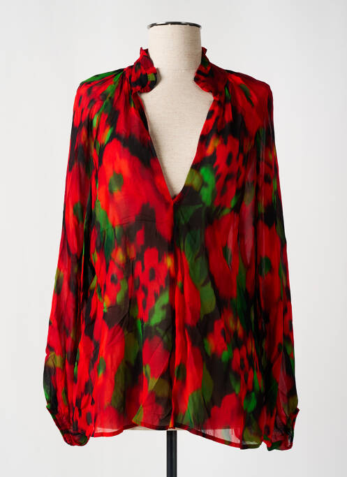 Blouse rouge DIXIE pour femme