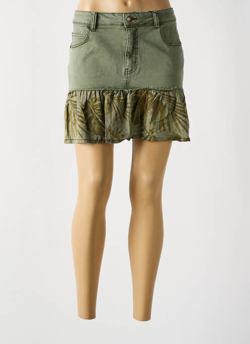 Jupe courte gris DESIGUAL pour femme