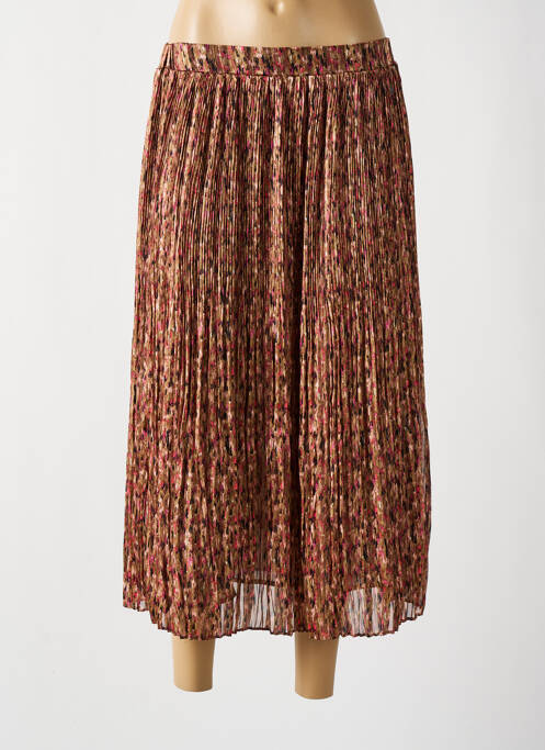 Jupe mi-longue beige GARCIA pour femme