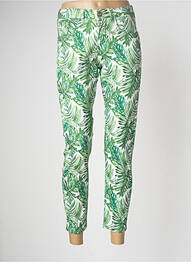 Pantalon 7/8 stretch taille normale vert CREAM femme