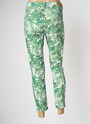Pantalon 7/8 stretch taille normale vert CREAM femme