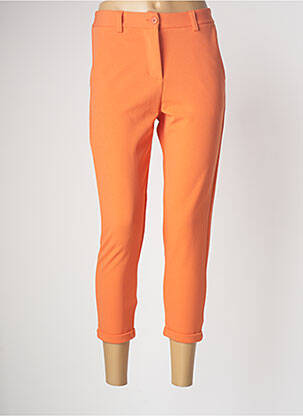 Pantacourt taille haute taille haute orange BANDITAS FROM MARSEILLE femme