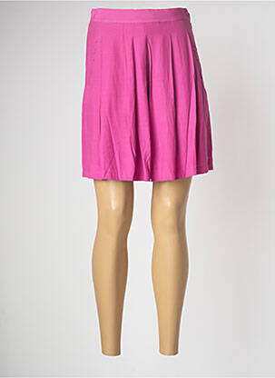 Bermuda taille à pinces taille haute rose SEE U SOON femme