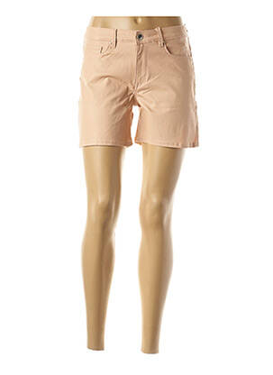 Short tissage simili-cuir taille normale beige TIFFOSI femme