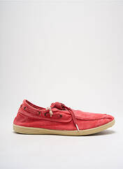 Chaussures bâteau rouge NATURAL WORLD pour homme seconde vue