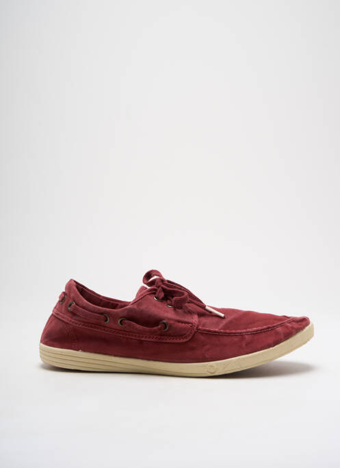 Chaussures bâteau violet NATURAL WORLD pour homme