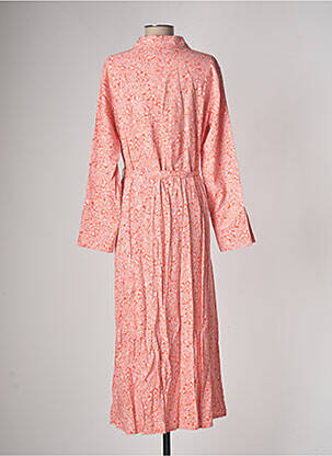 Robe longue manches longues manches longues orange CREAM femme