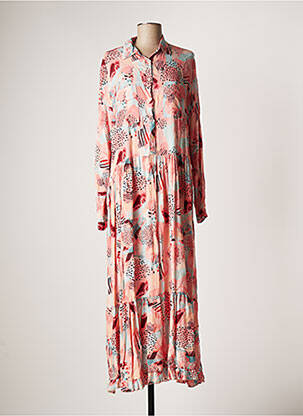 Robe longue manches longues manches longues rose BANDITAS FROM MARSEILLE femme