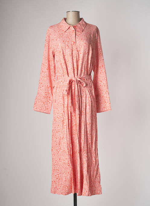 Robe longue orange CREAM pour femme
