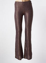 Pantalon flare stretch taille normale marron VIE TA VIE femme