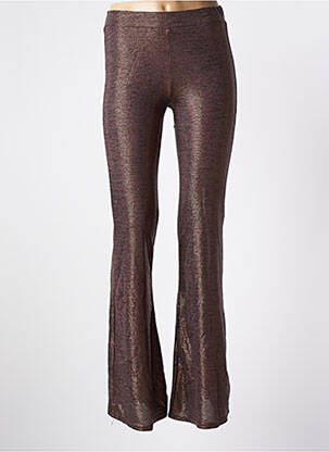 Pantalon flare stretch taille normale marron VIE TA VIE femme