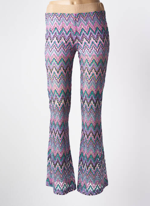 Pantalon flare violet VIE TA VIE pour femme