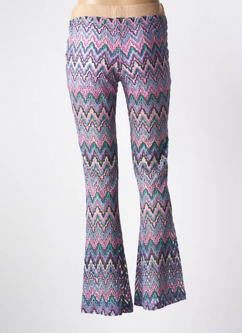 Pantalon flare violet VIE TA VIE pour femme