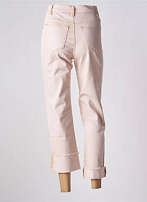 Jeans coupe droite taille haute taille haute rose INTUITION femme