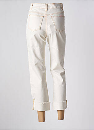 Jeans coupe droite taille haute taille haute beige clair INTUITION femme