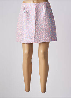 Jupe courte taille haute rose OPULLENCE femme