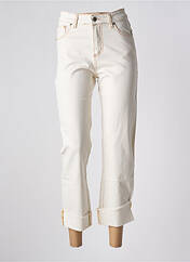 Jeans coupe droite beige clair INTUITION pour femme seconde vue