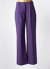 Pantalon large violet NINETTE pour femme seconde vue