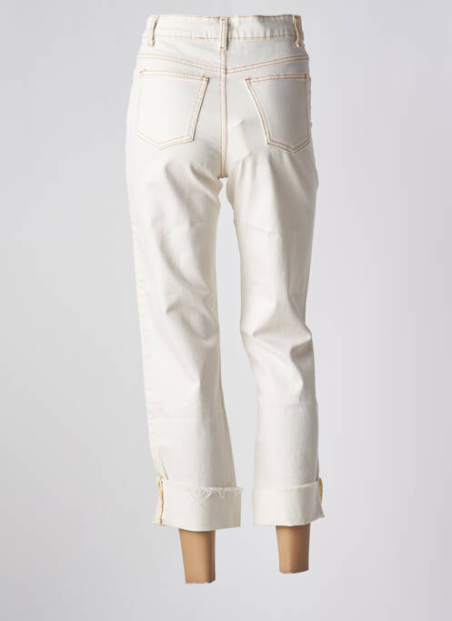 Jeans coupe droite beige clair INTUITION pour femme