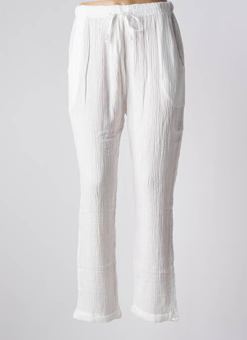 Pantalon droit blanc THE CORNER pour femme