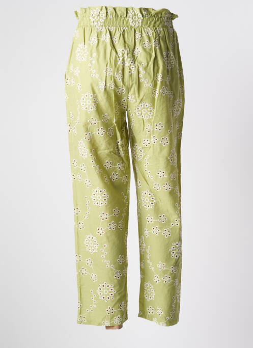 Pantalon droit vert IMPREVU pour femme