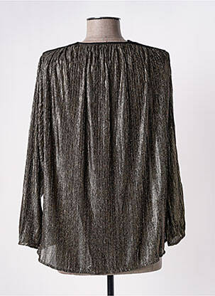 Blouse légère et transparente manches longues noir SEE U SOON femme