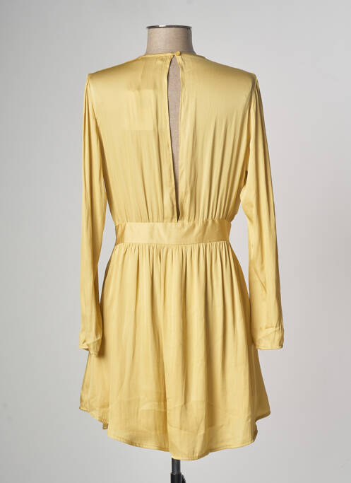 Robe courte jaune SEE U SOON pour femme