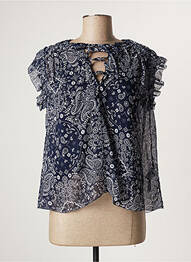 Blouse manches courtes manches courtes bleu PEPE JEANS femme