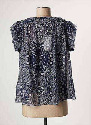 Blouse manches courtes manches courtes bleu PEPE JEANS femme