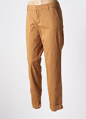 Pantalon chino taille normale taille normale marron SUMMUM femme