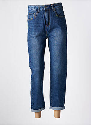 Jean coupe mom stretch taille haute bleu SEWN femme