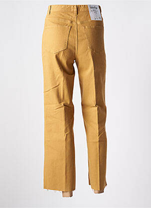 Jeans coupe large stretch taille haute beige LABDIP femme