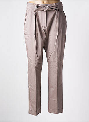 Pantalon droit stretch taille haute gris SUMMUM femme